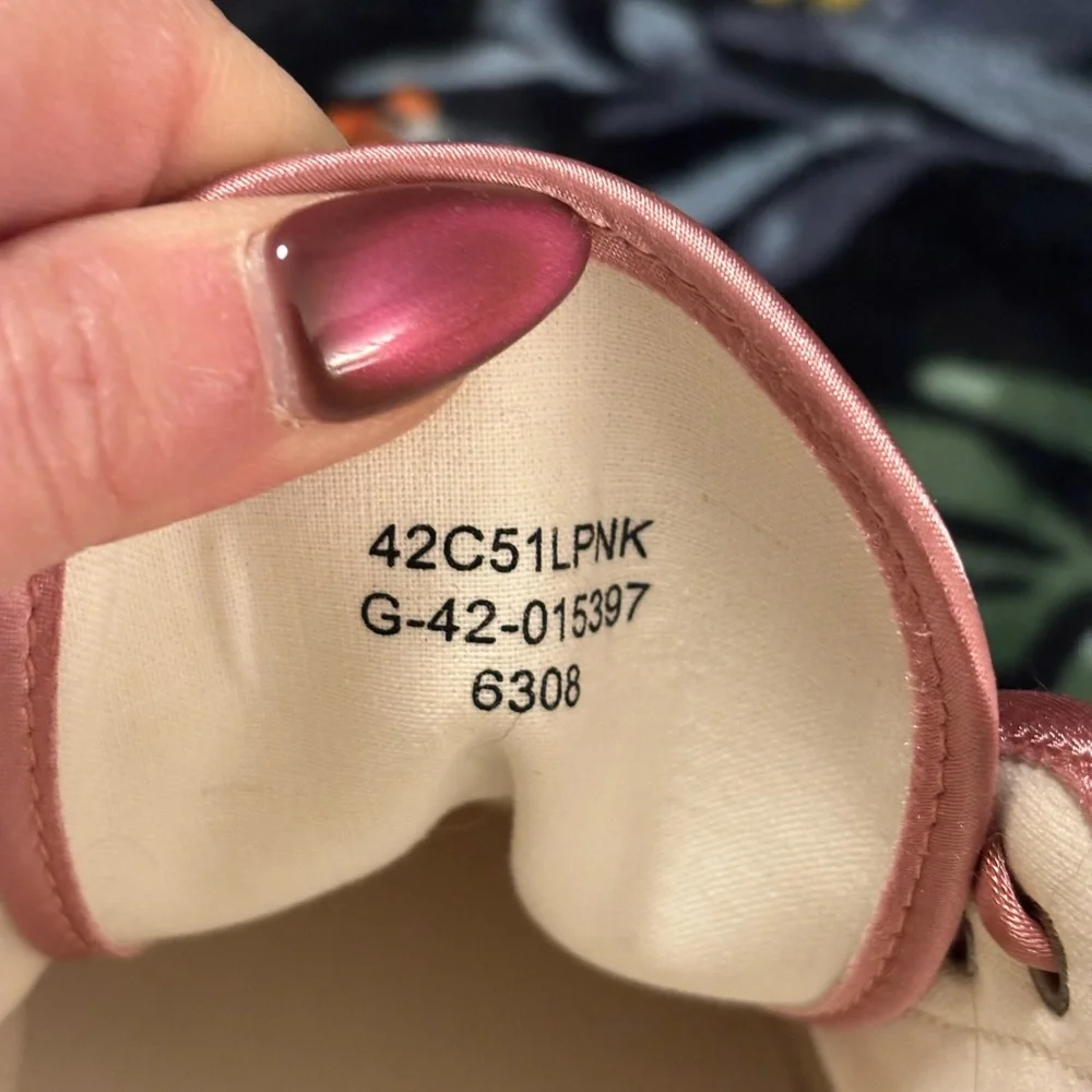 Topshop Pink Satin Lace-Up Platform Sneakers Lug Sole